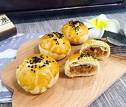 火腿肉松酥（九阳烤箱30j3试用）的做法