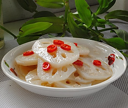炝拌莲菜的做法