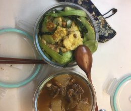 中午的简单减肥菜油菜鸡蛋的做法