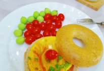 #奇妙烘焙屋#贝果三明治早餐的做法
