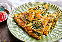 每一口都可以吃到整颗虾仁的煎饼：韩式北极虾煎饼的做法