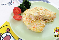 宝宝辅食：三文鱼蒸饭的做法