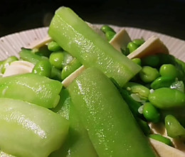 #入秋滋补正当时#丝瓜炒毛豆的做法