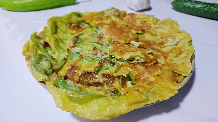 椒瓜鸡蛋软煎饼的做法