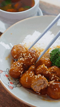 【宝宝辅食】照烧肉圆盖饭的做法