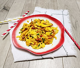 葱香北极贝煎蛋的做法