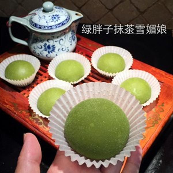 抹茶雪媚娘的做法
