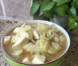 白菜炖豆腐的做法