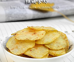 微波炉自制薯片的做法