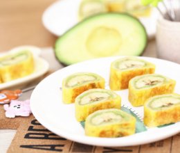 宝宝辅食食谱  牛油果香蕉卷的做法