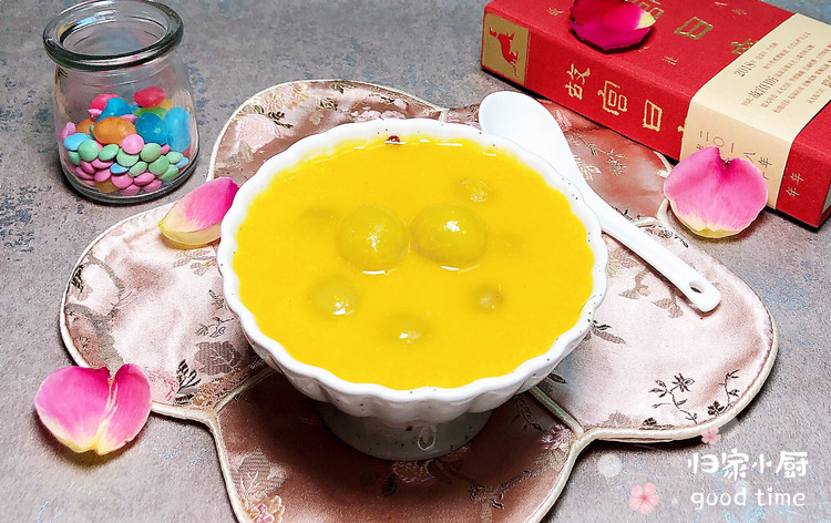 龙眼小米南瓜汤（补气血）的做法