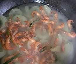 老黄瓜仔虾汤的做法