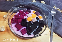 （快手版）火龙果芋圆仙草的做法