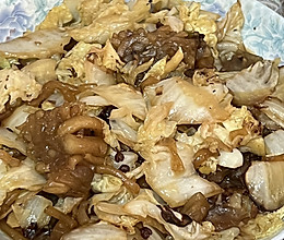 白菜炒焖子～妈妈的味道的做法