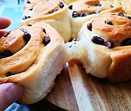 #爱好组-高筋#自制蜜豆面包的做法