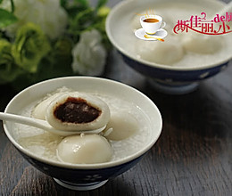 桂花豆沙莲子米酒汤圆的做法
