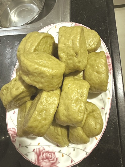 桑叶馒头的做法