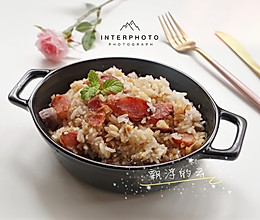 电饭煲美食－－香菇腊肠芋头饭的做法