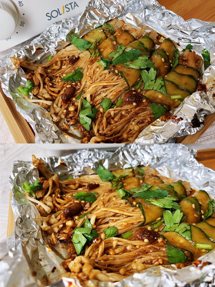 黄瓜金针菇卷的做法