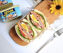 午餐肉无花果爆炸能量三明治的做法