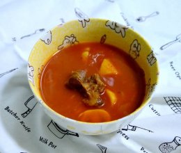 番茄牛尾汤---冬日里的暖身汤的做法