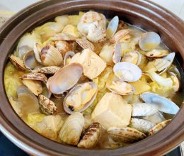 花蚬子焖白菜冻豆腐的做法