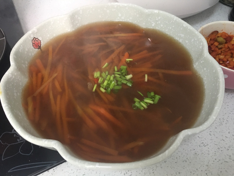 牛肉（羊肉）糊胡萝卜-老爸私房菜的做法