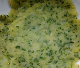 野蒜摊饼的做法