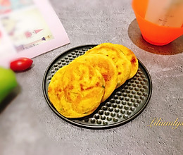 #母亲节，给妈妈做道菜#葱香南瓜饼的做法