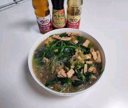 猪肉菠菜炖粉条的做法
