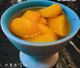 冰镇黄桃的做法