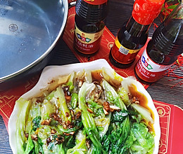#味达美名厨福气汁，新春添口福#蚝油生菜的做法