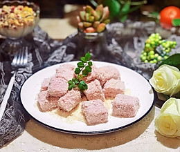 #春季食材大比拼#草莓香味的粉嫩小方的做法