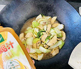 油菜杏鲍菇的做法