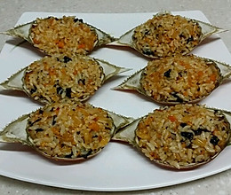 蟹黄炒饭的做法