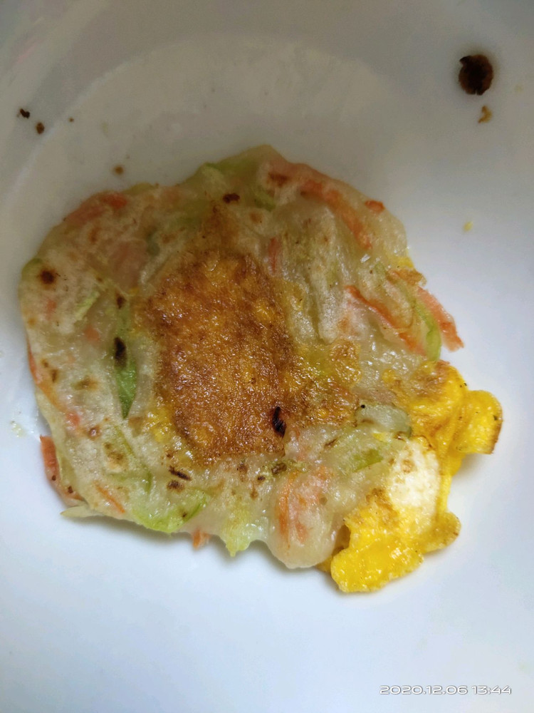 土豆胡萝卜西葫芦鸡蛋饼的做法