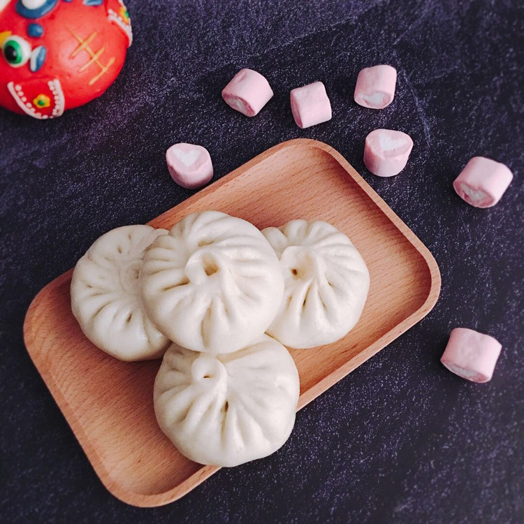 小白菜鸡蛋木耳素包子的做法