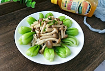 油菜蟹味菇的做法