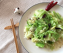 油泼卷心菜的做法