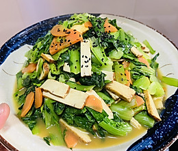 豆干小白菜的做法