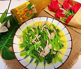 有菜有肉的减脂菜小白菜炒肉丝的做法