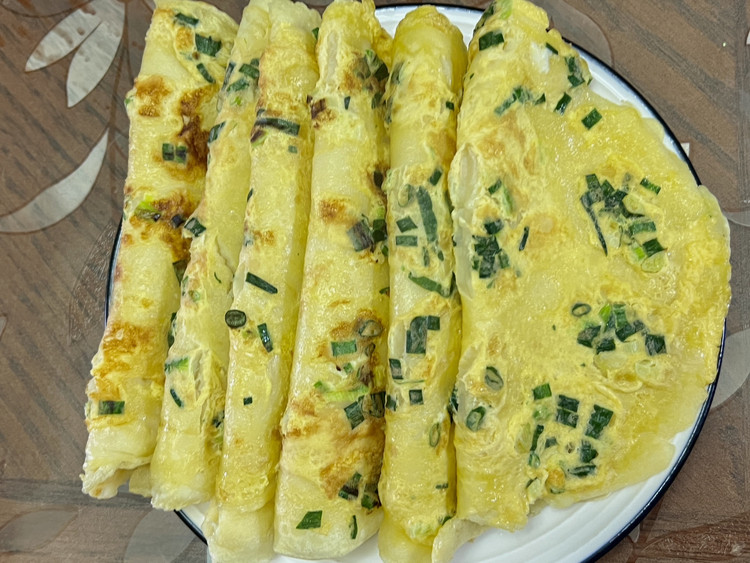 葱香鸡蛋煎饼的做法
