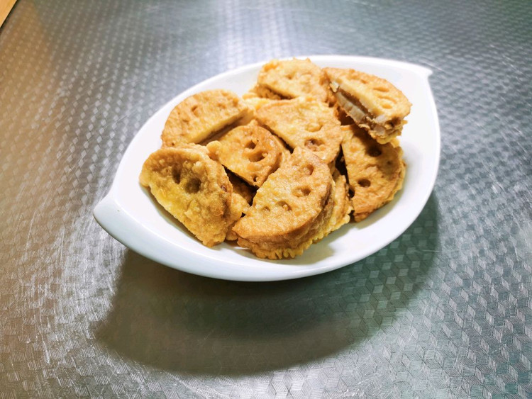炸藕夹的做法