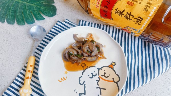 #菜油就选外婆乡，新鲜开榨抢先尝#一人食葱烧海参的做法