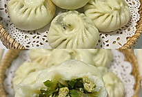 韭菜鸡蛋素包子的做法