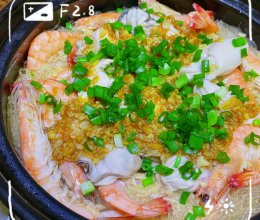 #味达美年味小馆#鲜虾生蚝粉丝煲的做法