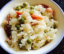电饭煲豌豆糯米饭的做法