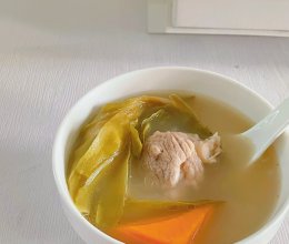 #时令蔬菜最养人#鲜甜清热的霸王花猪骨汤的做法