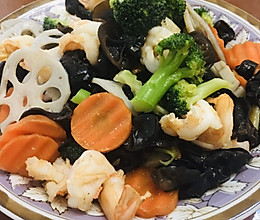 西兰花小炒的做法