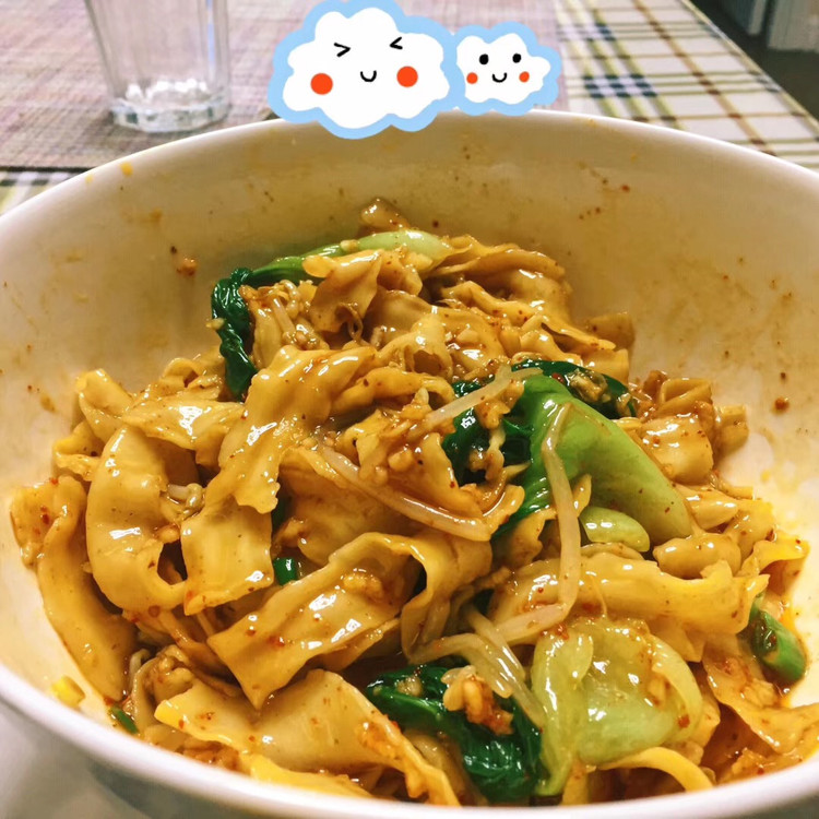 家常油泼面的做法